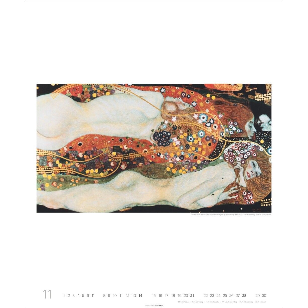Gustav Klimt Edition - Kunst & Kultur Kalender-784