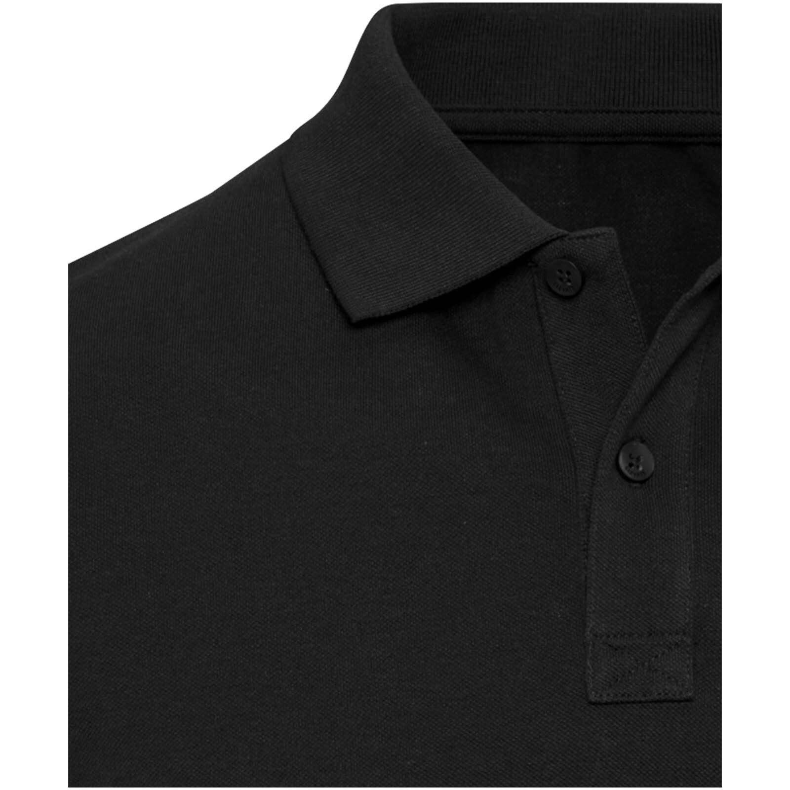 Beryl 220 g/m² Kurzärmeliges Poloshirt Bio-Recyclingmaterial (OCS), unisex - schwarz-407