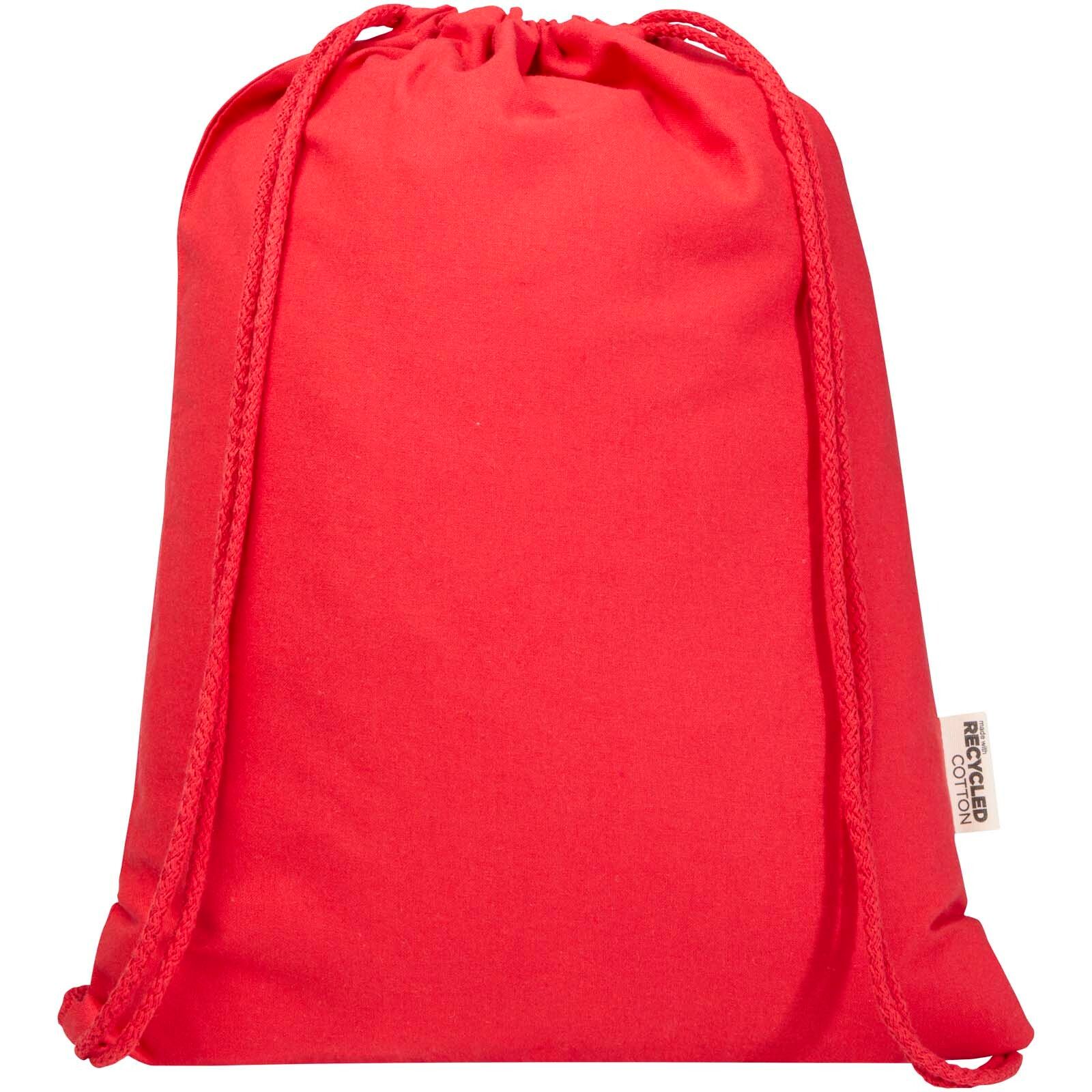Oregon Blend 140 g/m² GRS-recycelter Turnbeutel 5 L  - rot-476