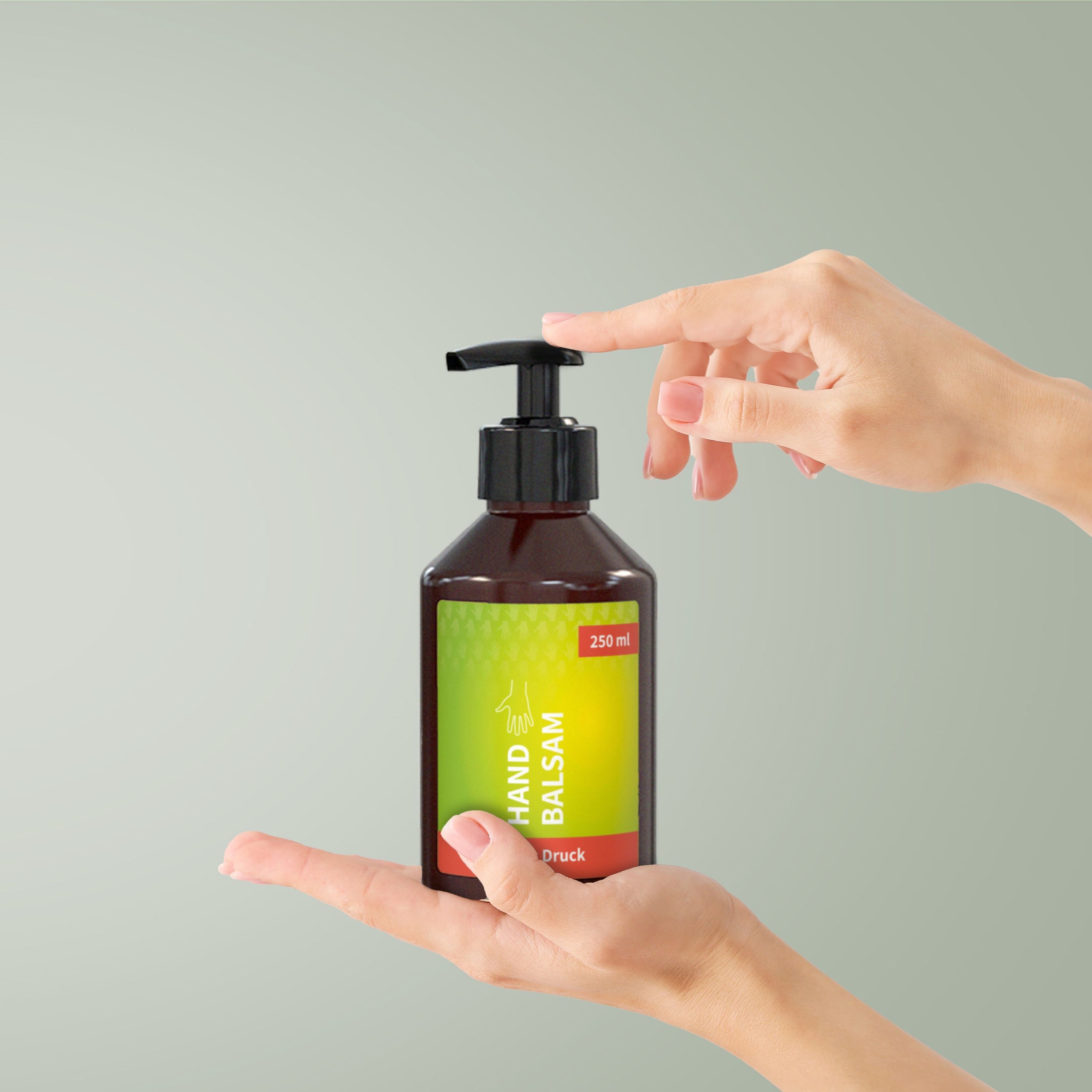 250 ml Spender Handbalsam Ingwer-Limette Body Label-463