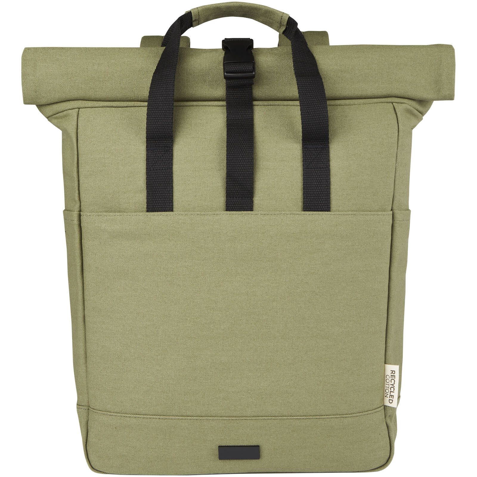 Joey 15" GRS Rolltop Laptoprucksack aus recyceltem Canvas 15 L - olive-797