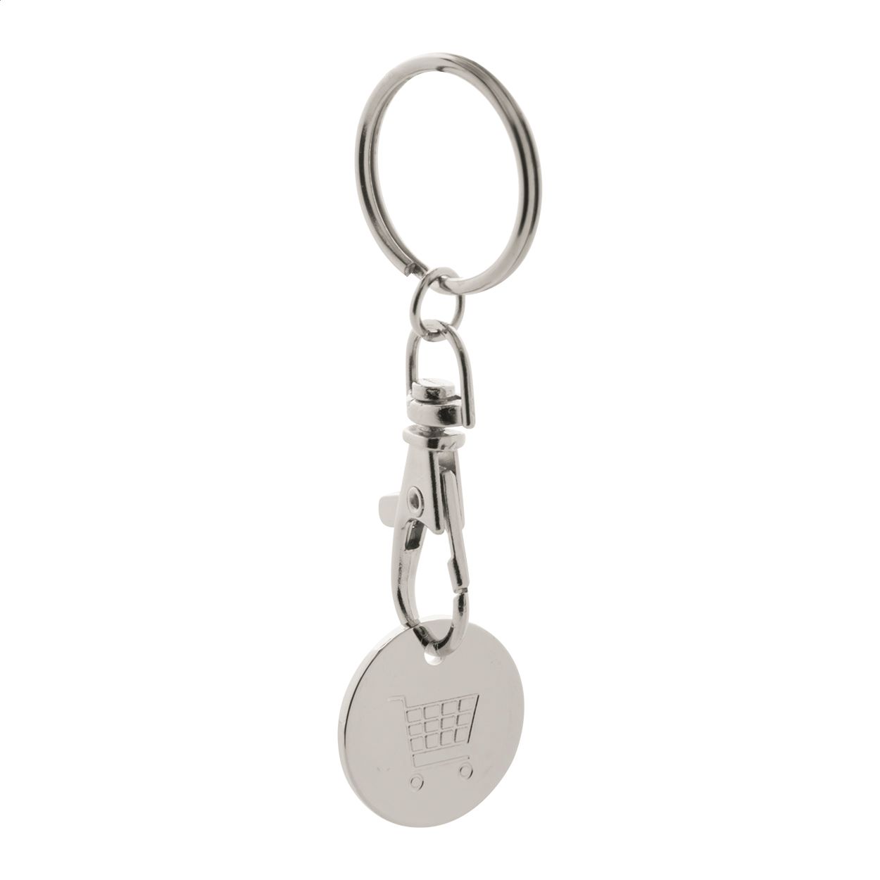 Eurocoin Schlüsselanhänger mit Einkaufswagen-Chip - schwarz-332