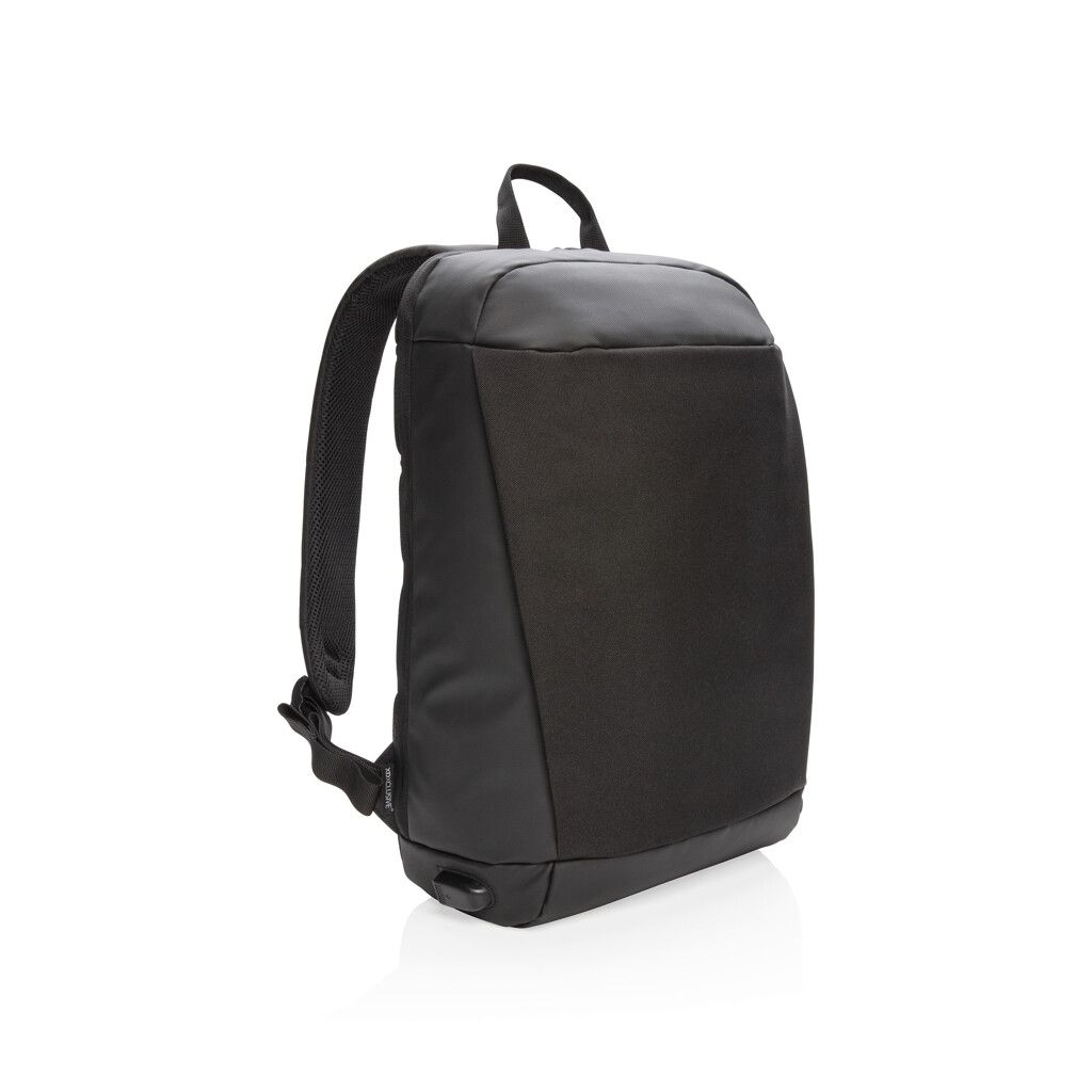 Madrid Anti-Diebstahl RFID USB Laptop-Rucksack - schwarz-792
