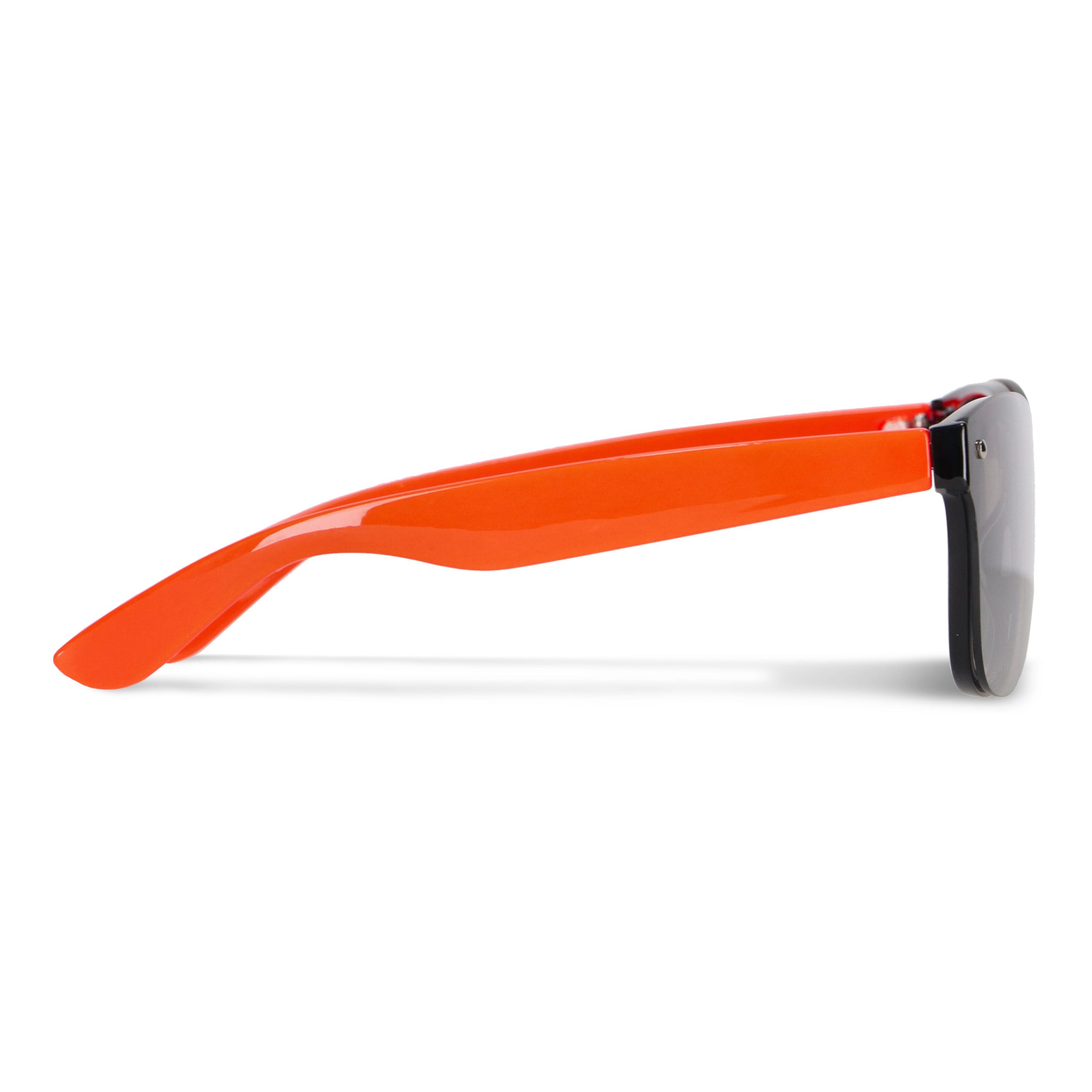 Justin R-PC Sonnenbrille mit verspiegelten Uni-Gläsern UV400 - orange-268