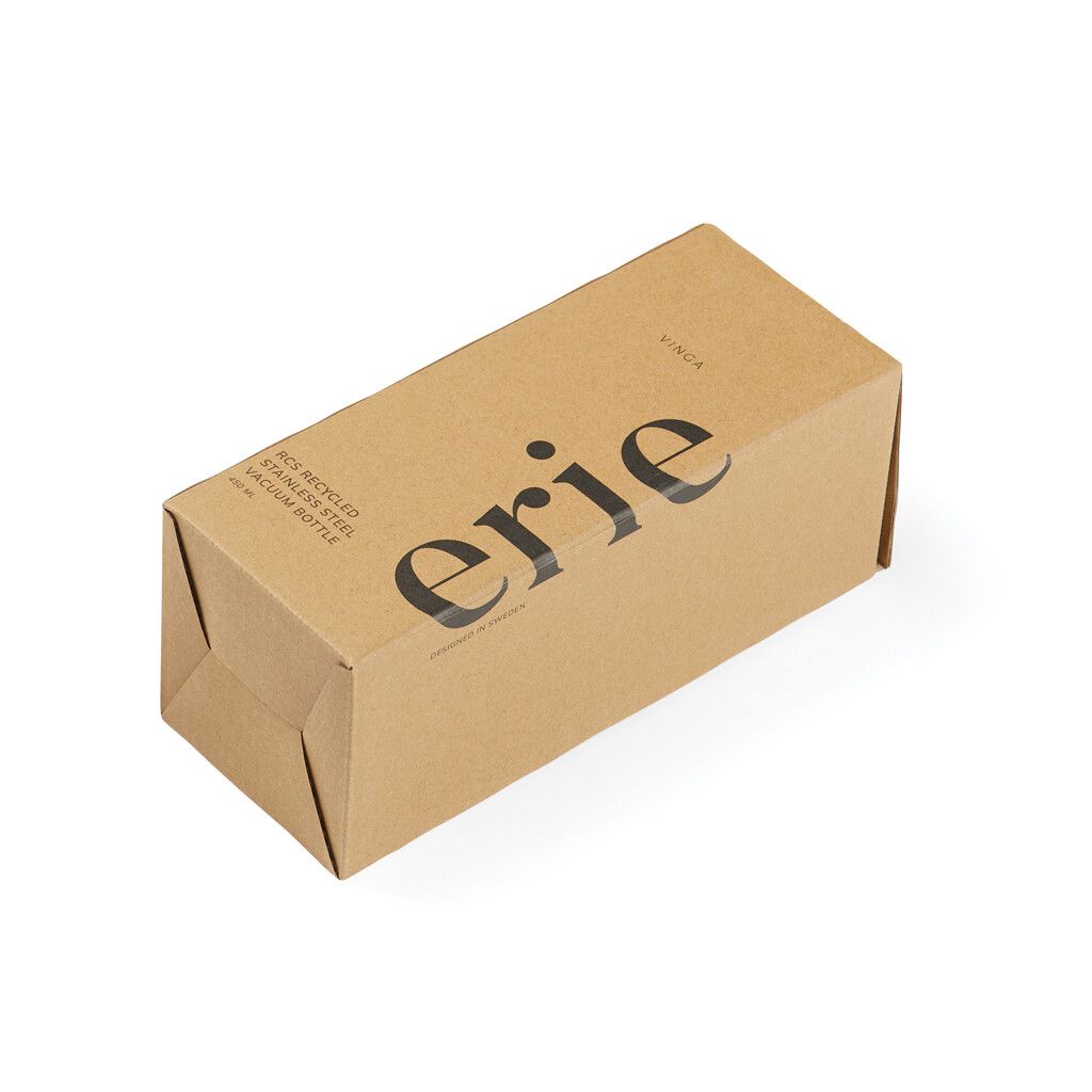 VINGA Erie 450ml Vakuumflasche aus RCS recyceltem Stahl - silber-132