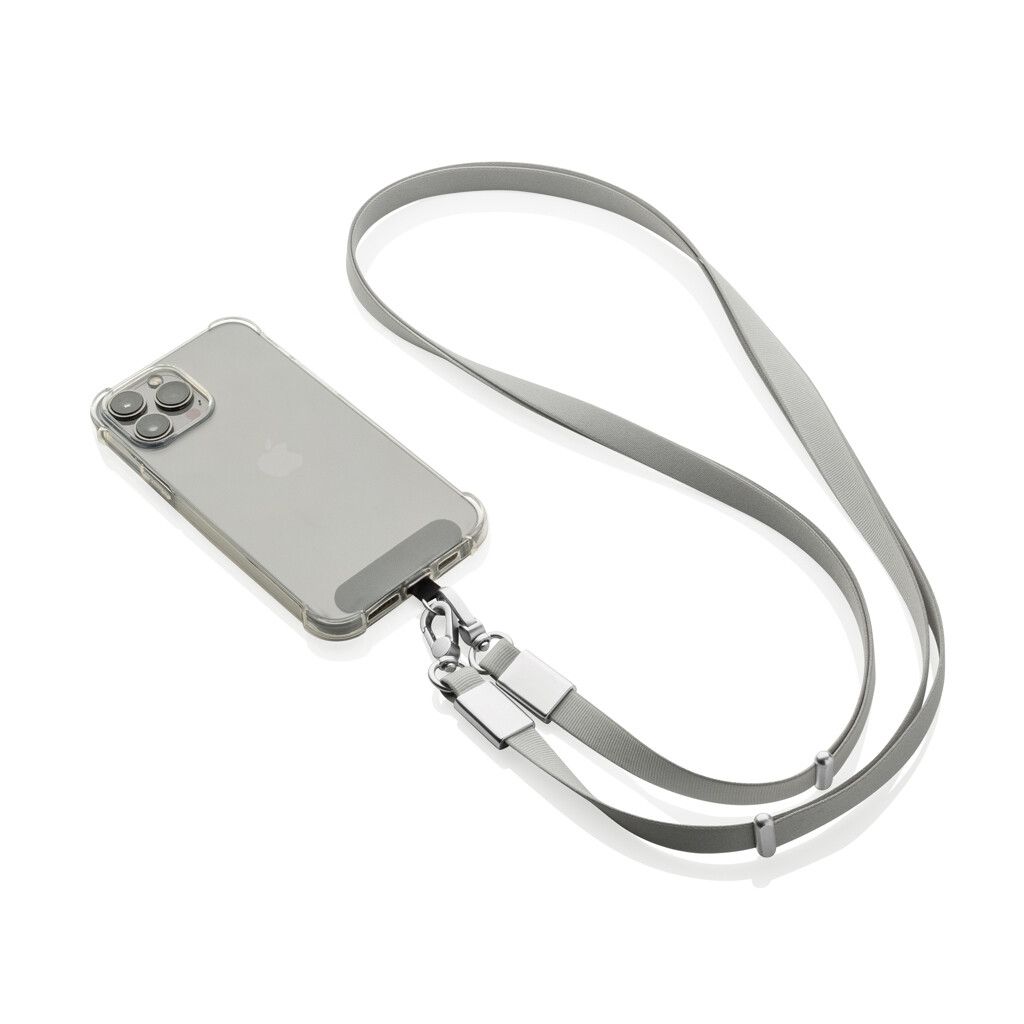 Nivo Crossbody-Handyband aus RCS recyceltem PET - grau-705