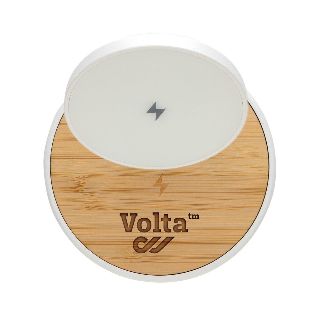 Ontario 2-in-1 15W magnetischer Ladeständer aus RCS rPlastik - weiß-555
