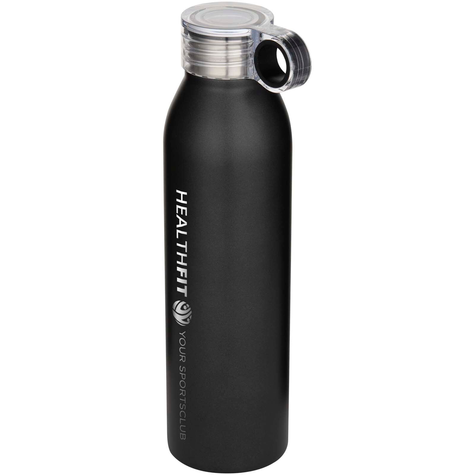 Grom 650 ml RCS-zertifizierte Trinkflasche aus recyceltem Edelstahl - schwarz-146