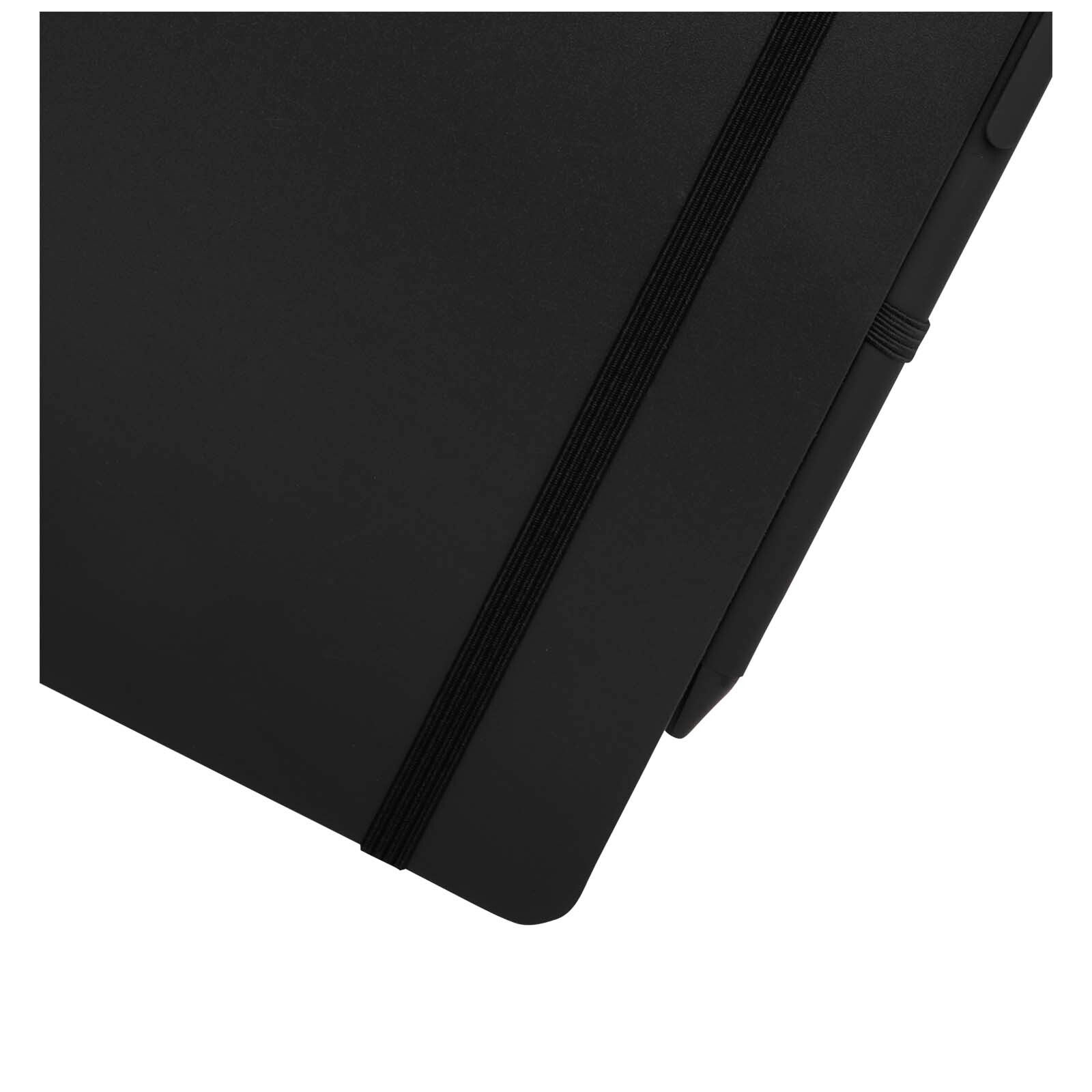 Thalaasa A5 Hardcover Notizbuch mit Kugelschreiber (schwarze Mine) - schwarz-831