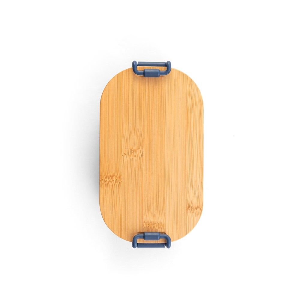 MAHLEB Luftdichte PP-Box mit Bambusdeckel - dunkelblau-524