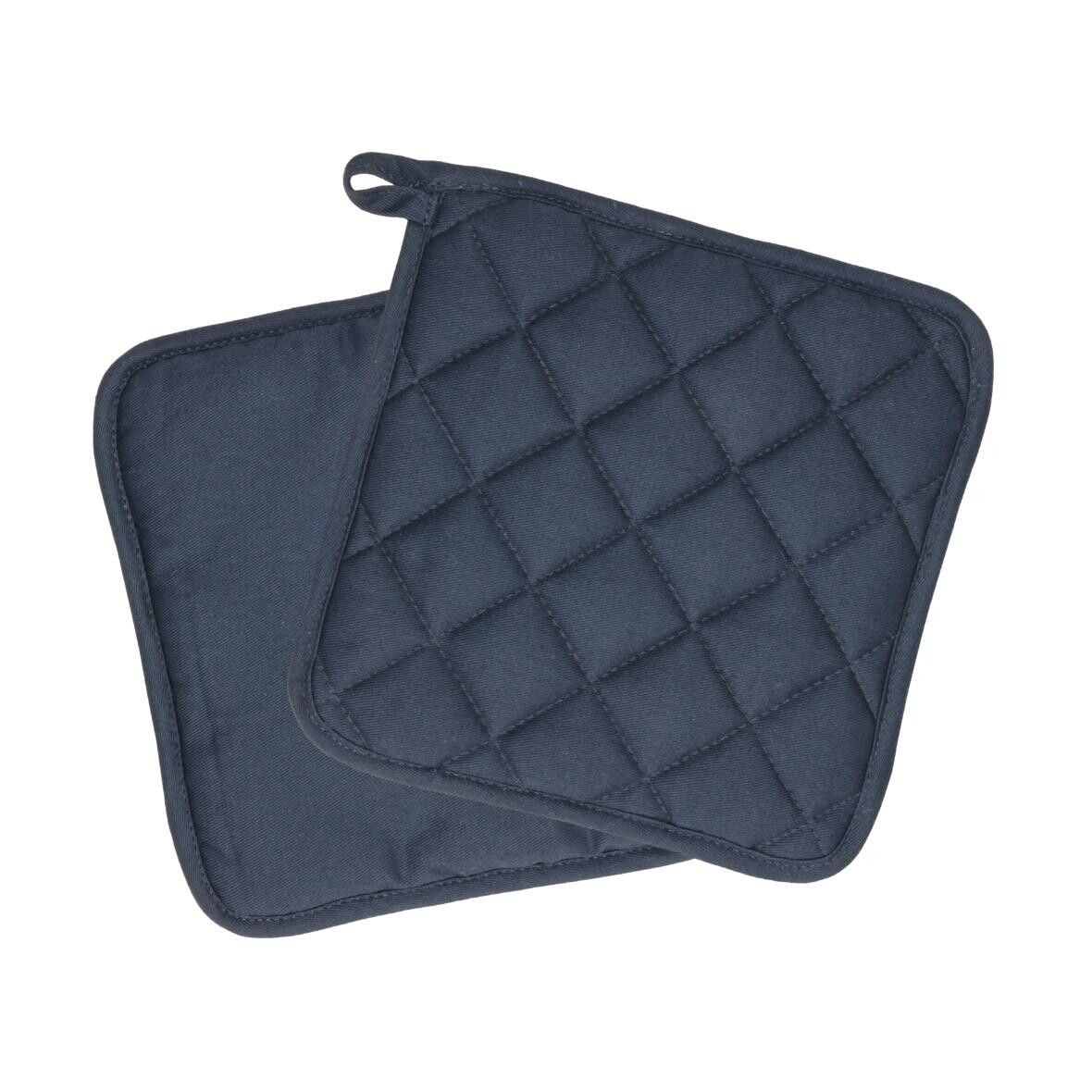 Topflappen Heat resistant - blau - grau-283