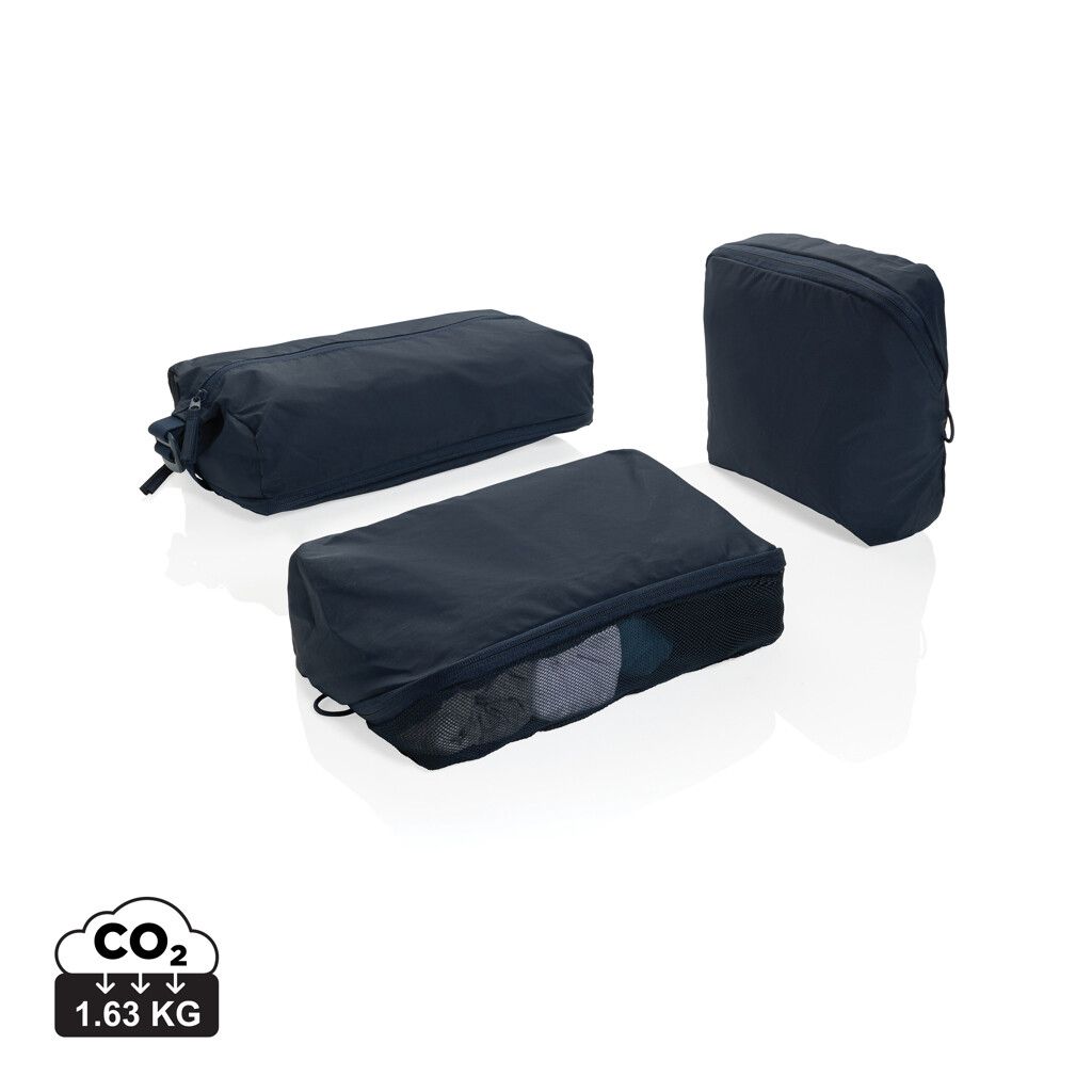 KENTO URBAN Packing Cube Set aus RCS recyceltem Nylon - navy blau-983