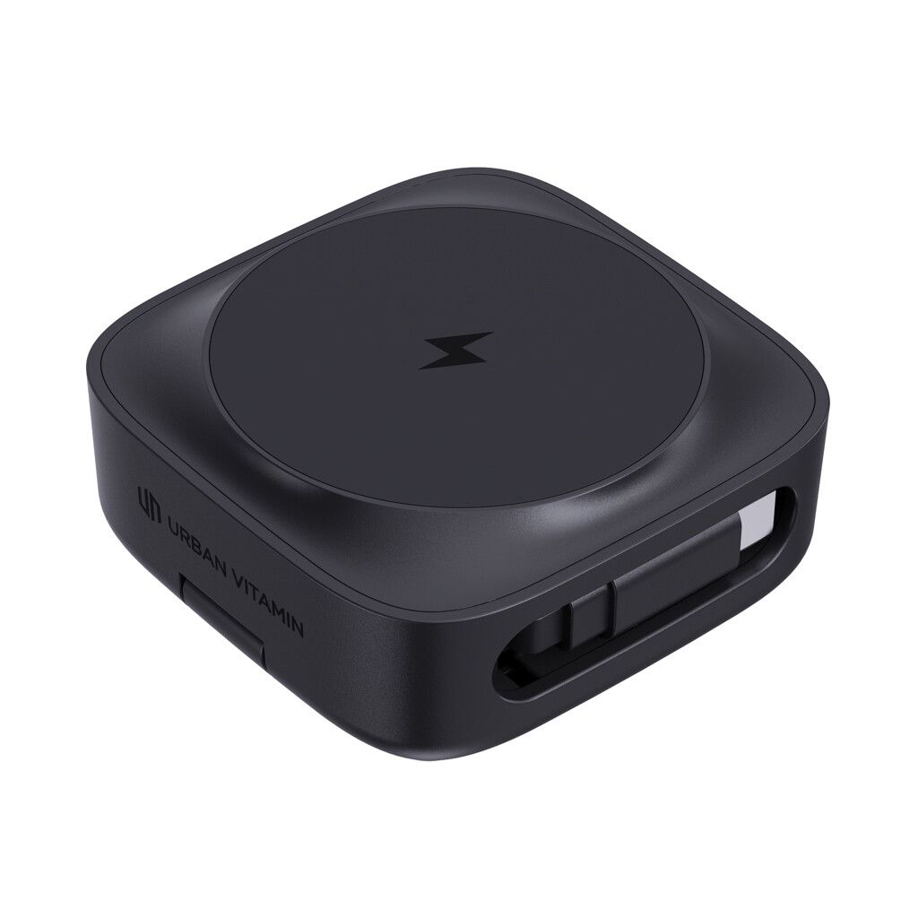 Urban Vitamin Goleta 2-in-1 15W Magnetic Wireless Charger - schwarz-550