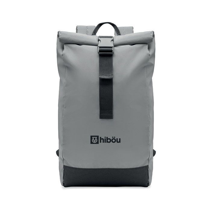 Reflektierender Rucksack BRIGHT ROLLPACK - mattsilber-257