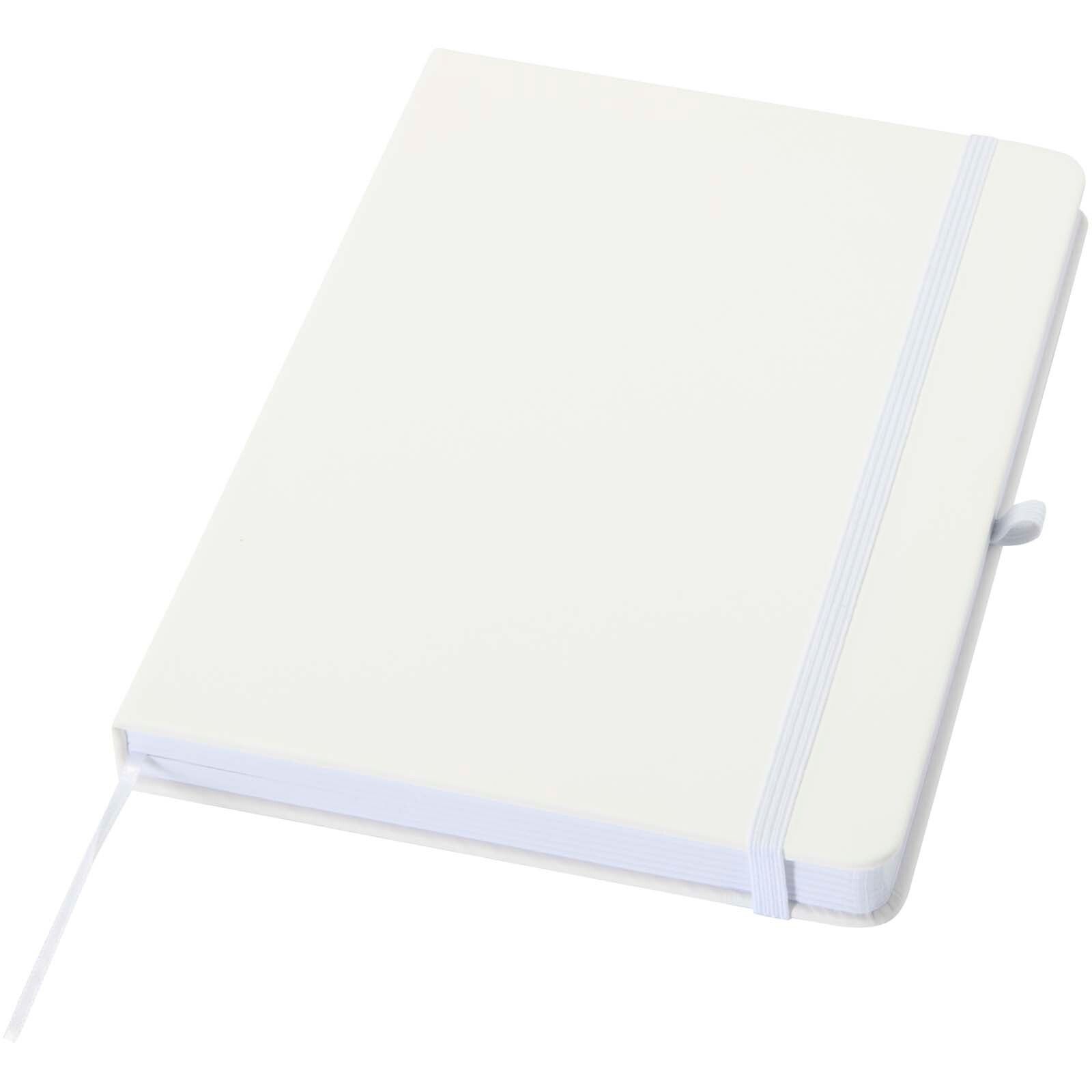 Spectrum A5 Notizbuch mit Hardcover aus recyceltem Material - weiss-929