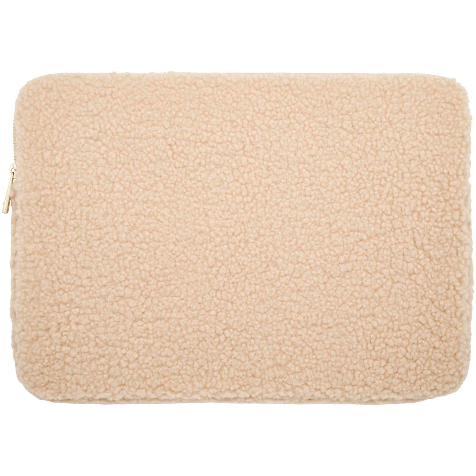 Bear 13" GRS-recycelte Sherpa Laptophülle 2 L  - natur-225