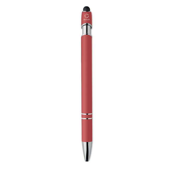 Druckkugelschreiber mit Stylus SIPARO - weiß-288