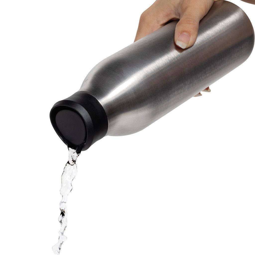 Avira Alok 360 Klick-Wasserflasche aus RCS rec. Stahl, 600ml - silber-528