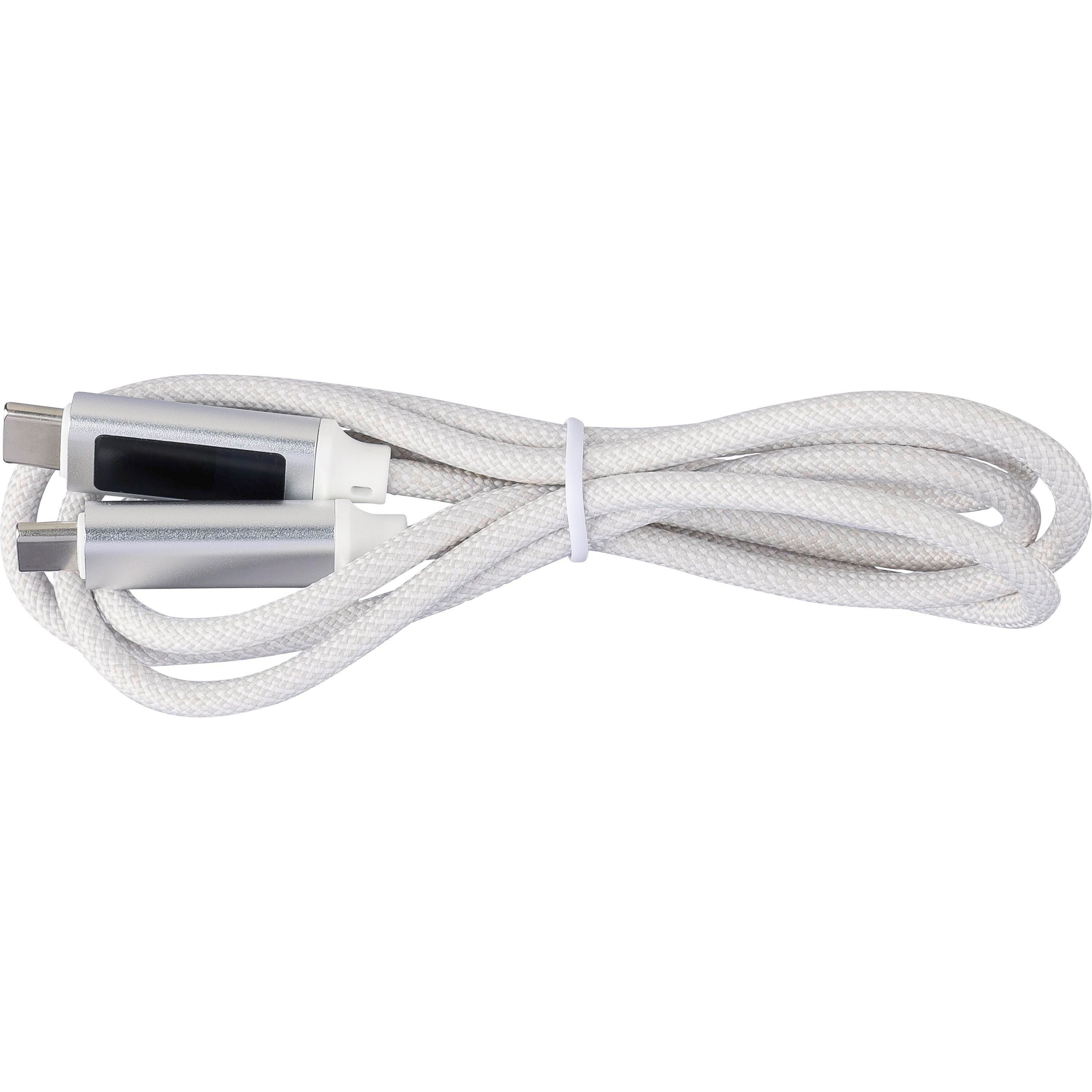 Nylon-Ladekabel 100W Gerd - hellgrau-887
