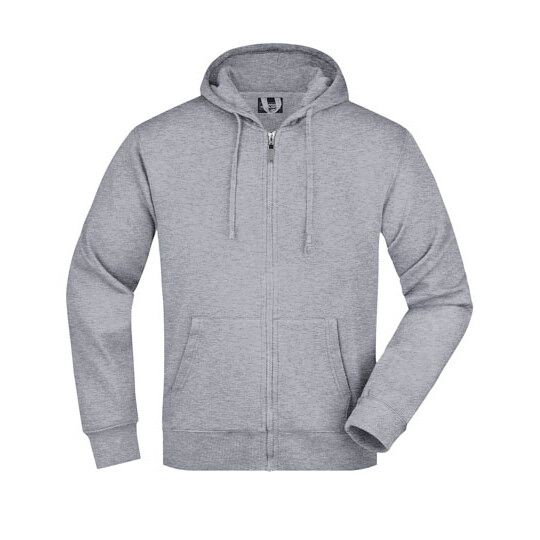 Men´s Hooded Jacket - grey heather-125