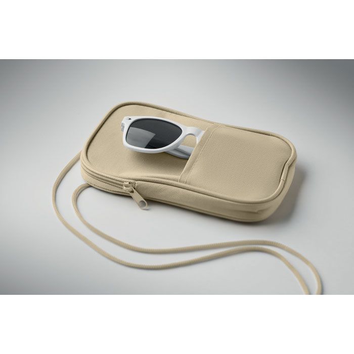 Crossbody-Reisetasche RPET KOROVIN POUCH - beige-407