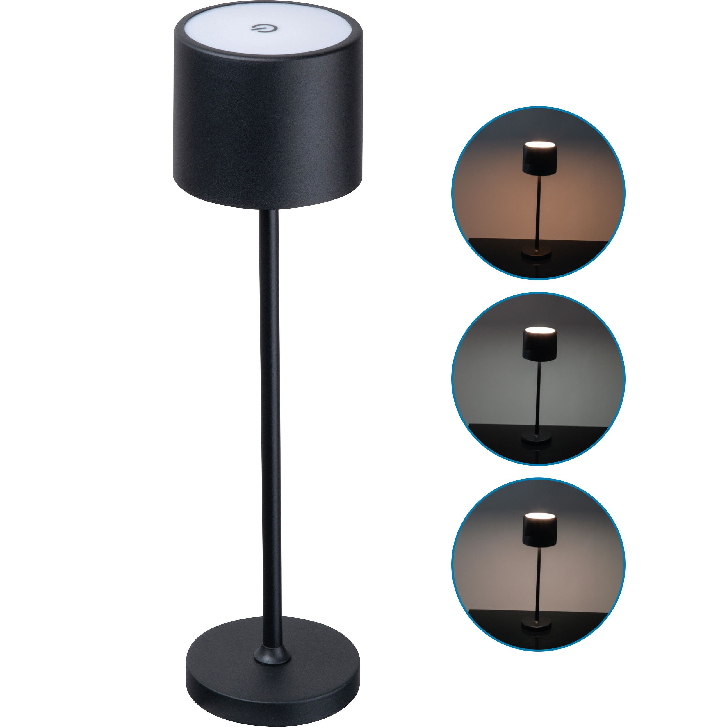 CrisMa Tischlampe mit Touchsensor MODEST - schwarz-676
