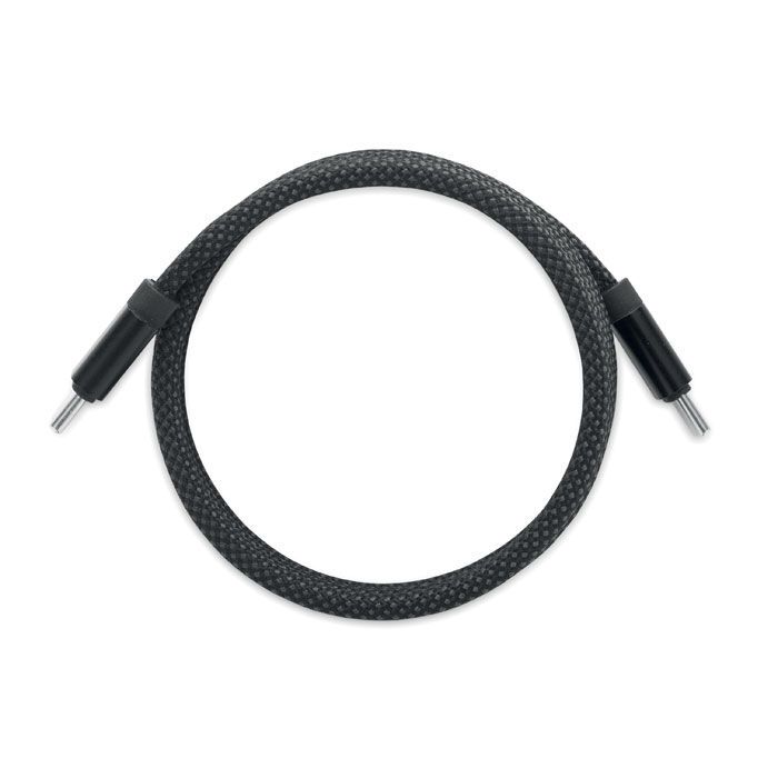 Magnetisches Kabel RPET BRAID - schwarz-319
