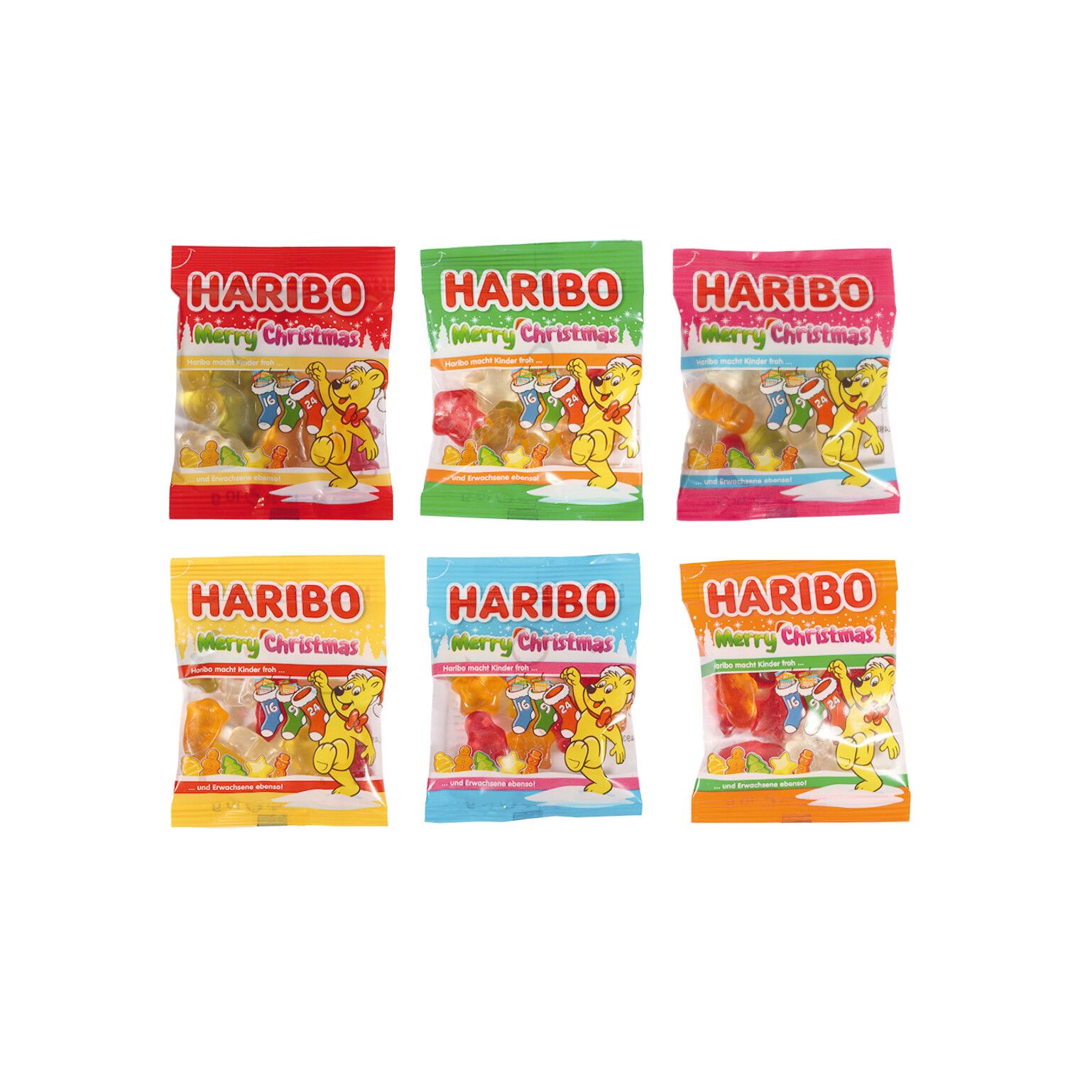 Adventskalender mit Haribo Fruchtgrummi, Inlay Aus Papier-598