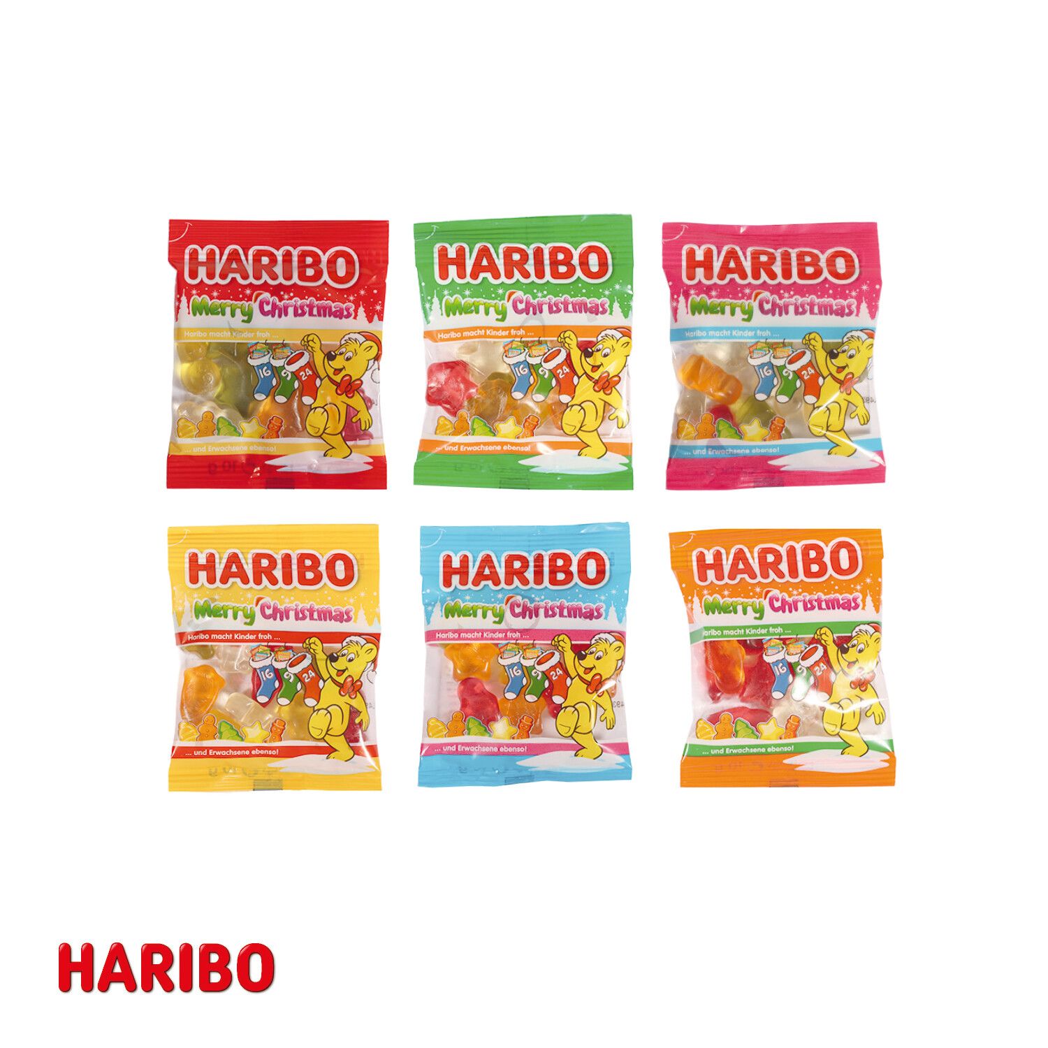 Adventskalender mit Haribo Fruchtgrummi, Inlay Aus Papier-598