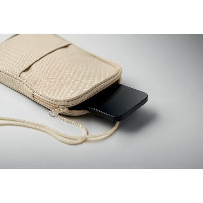 Crossbody-Reisetasche RPET KOROVIN POUCH - beige-32