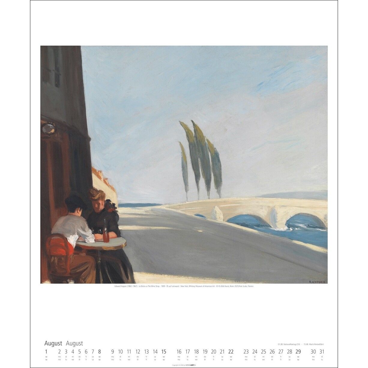 Edward Hopper - Kunst & Kultur Kalender-603