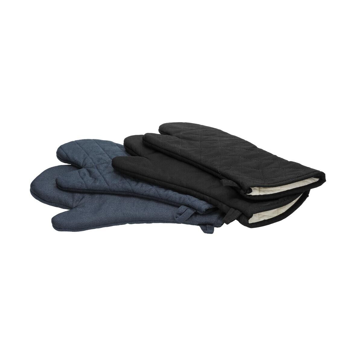 Ofenhandschuh Heat resistant, 2er Set - blau - grau-575