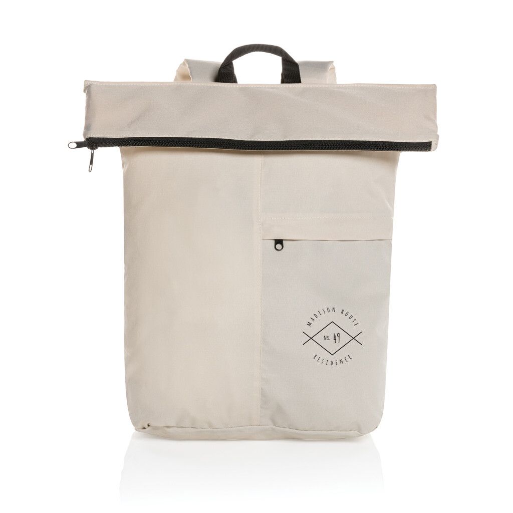 Dillon AWARE™ RPET faltbarer Lightweight-Rucksack - off white-704