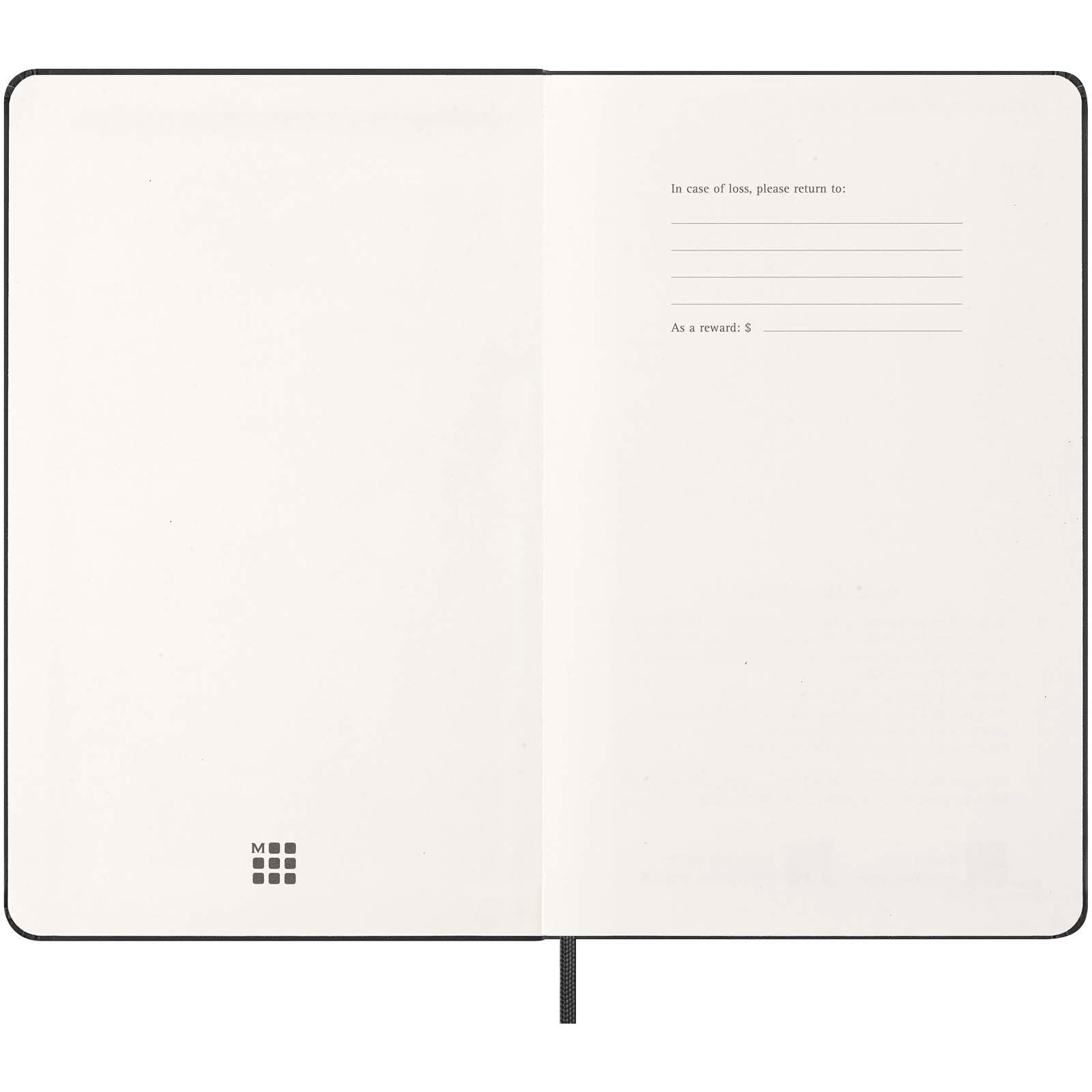 Moleskine Hardcover 12 Monate Wochenkalender L horizontal - schwarz-294