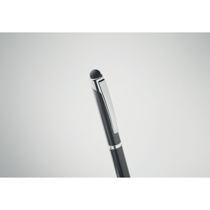 Drehkugelschreiber mit Stylus FLORINA - silber-656