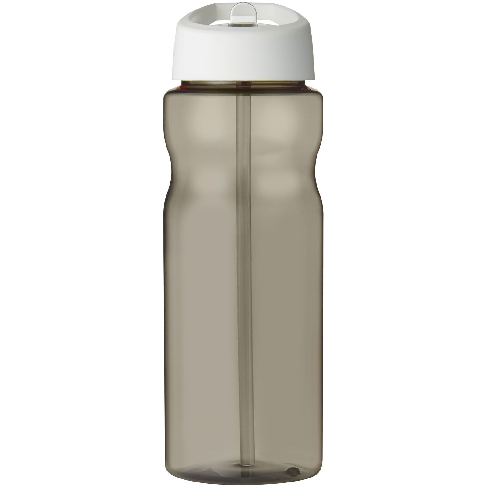 H2O Active Eco Base 650 ml Sportflasche mit Ausgussdeckel - kohle -  weiss-679