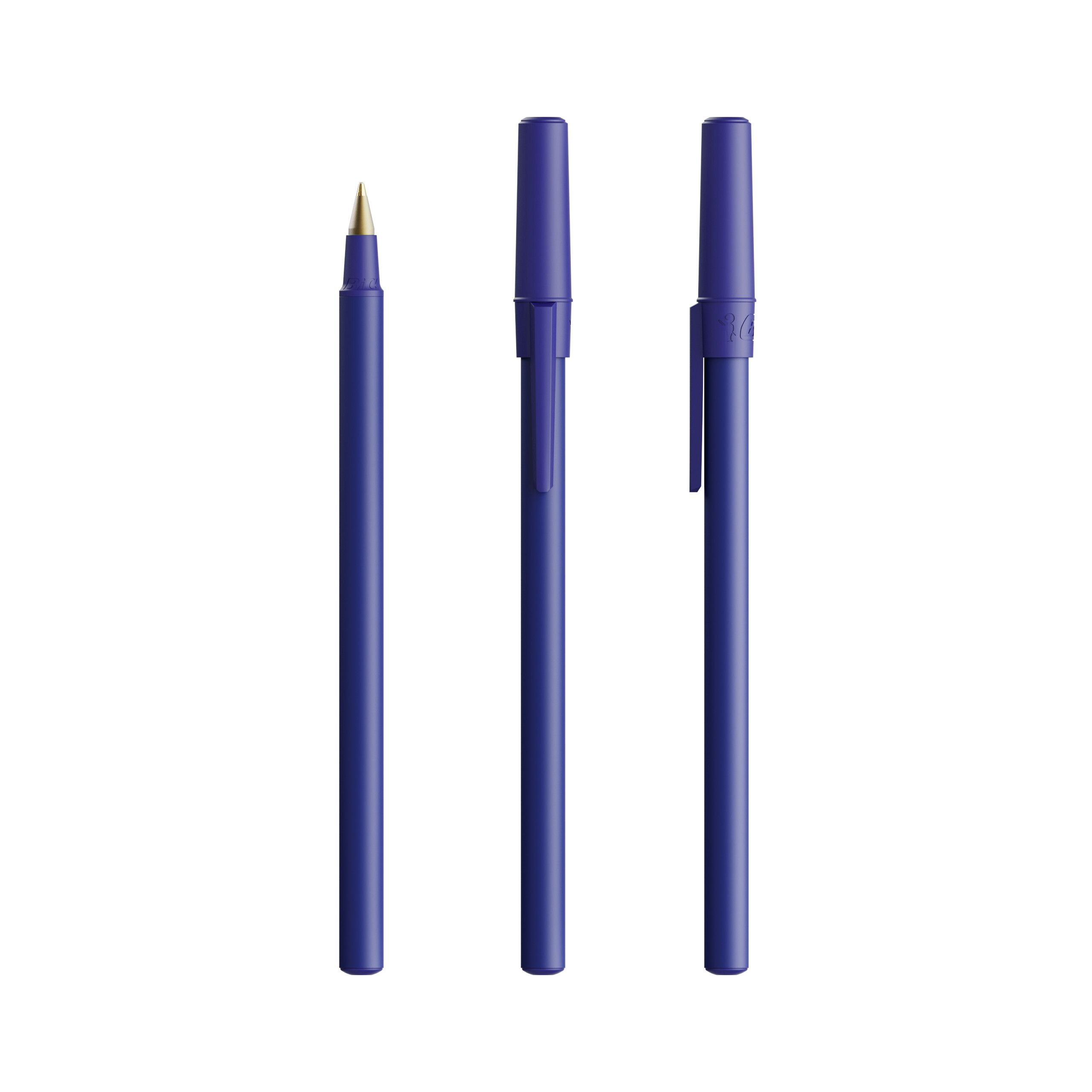 BIC® Round Stic® Kugelschreiber, Mine schwarz - marineblau-63