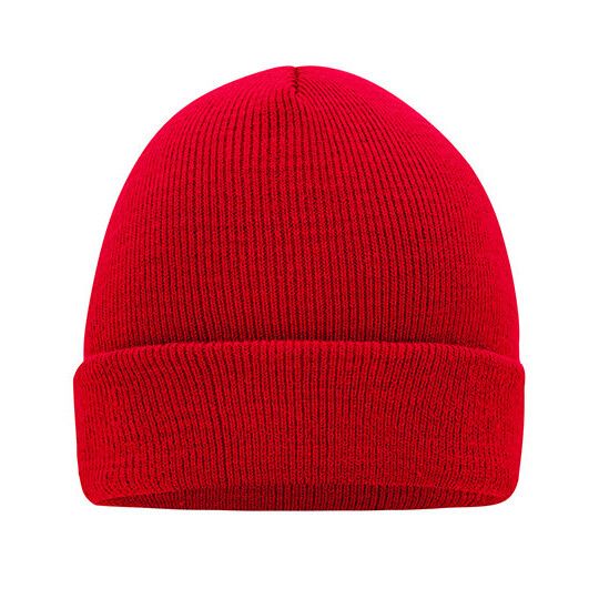 Knitted Cap - red-933