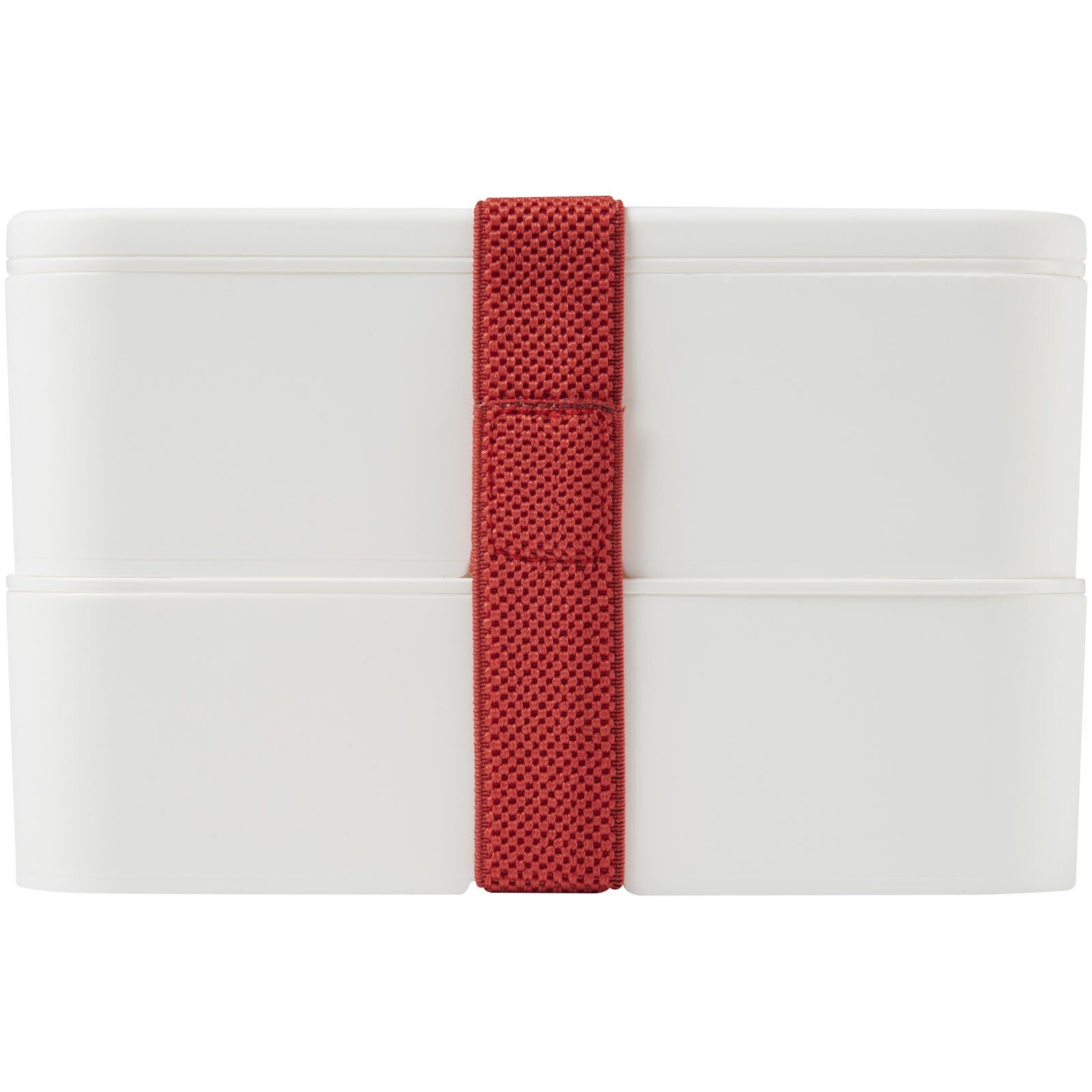 MIYO 700+700 ml Doppel-Lunchbox - weiss -  weiss -  rot-239