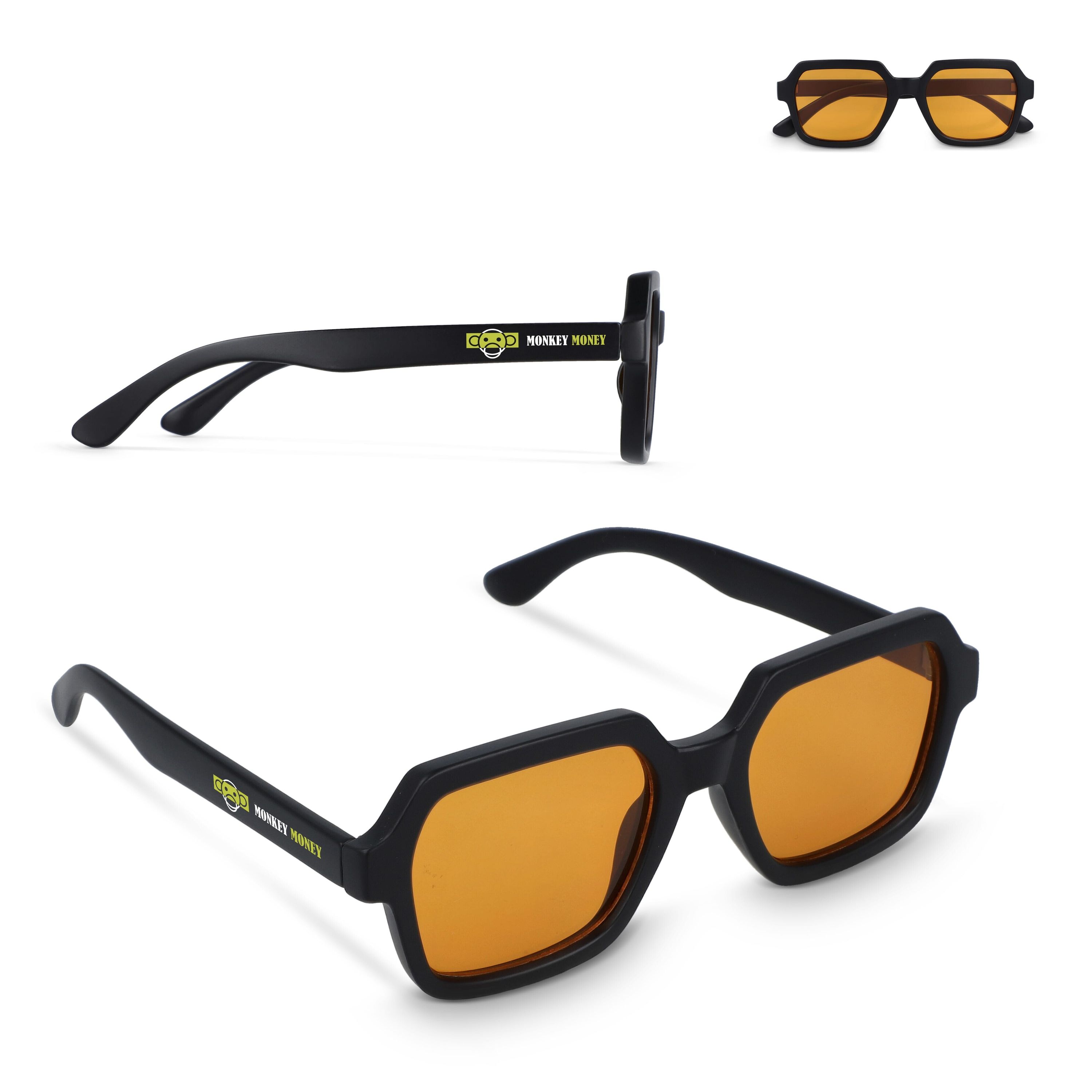 Lars Sonnenbrille UV400 - schwarz - orange-893
