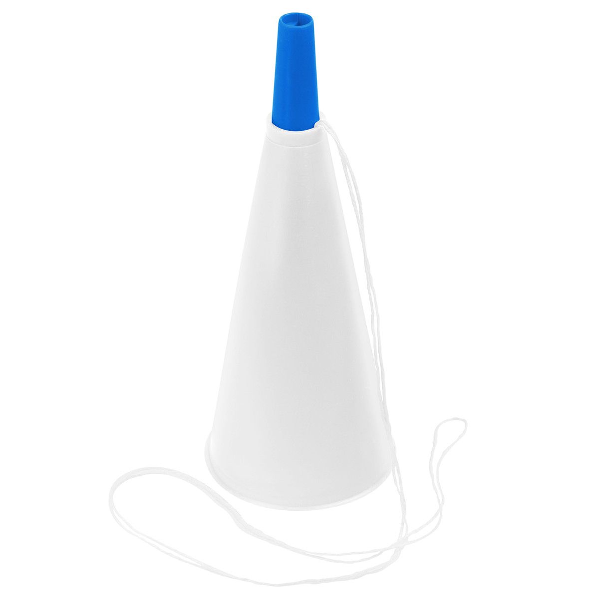 Fan-Horn - weiß, blau-862
