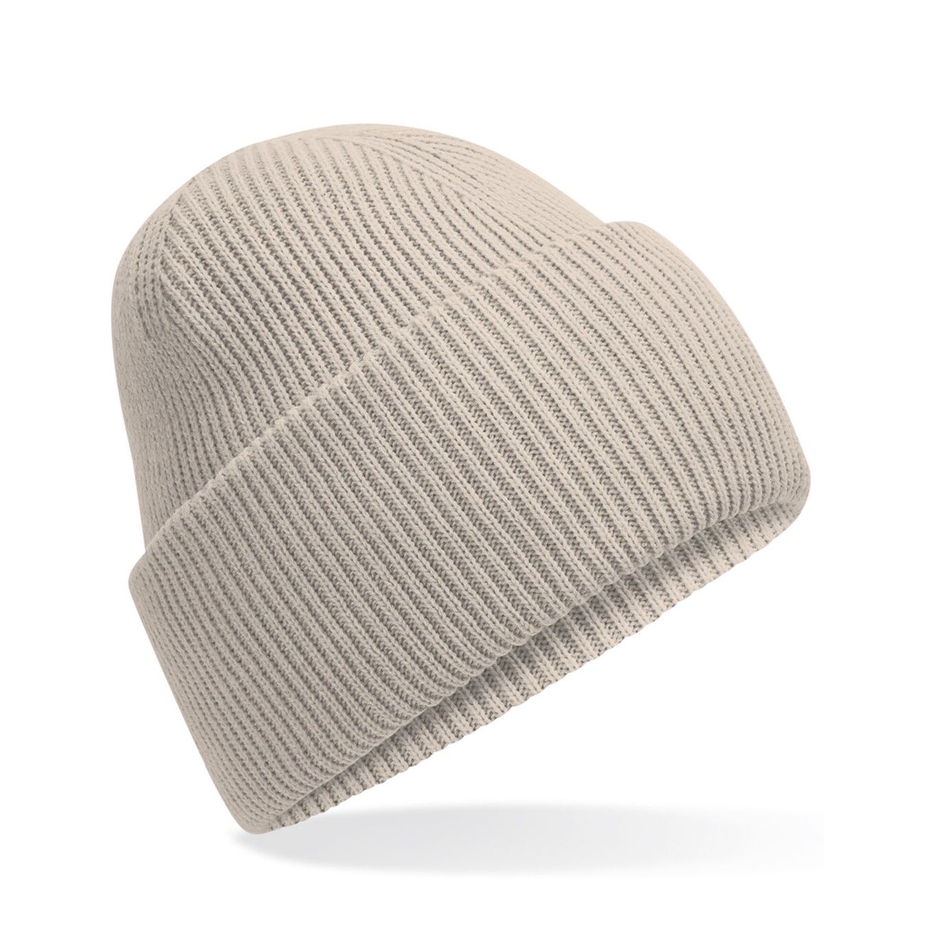 Classic Engineered Deep Cuffed Beanie - natural stone-947