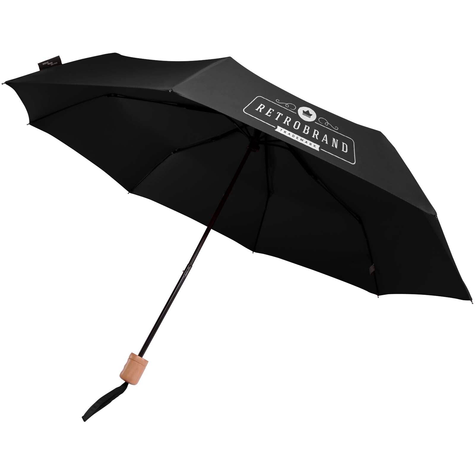 Dane 21" RPET Regenschirm - schwarz-987