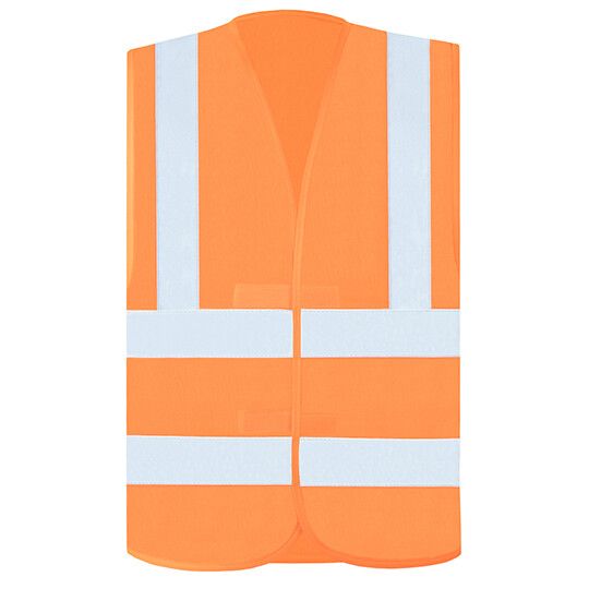 Hi-Vis Safety Vest With 4 Reflective Stripes Hannover - signal orange-407