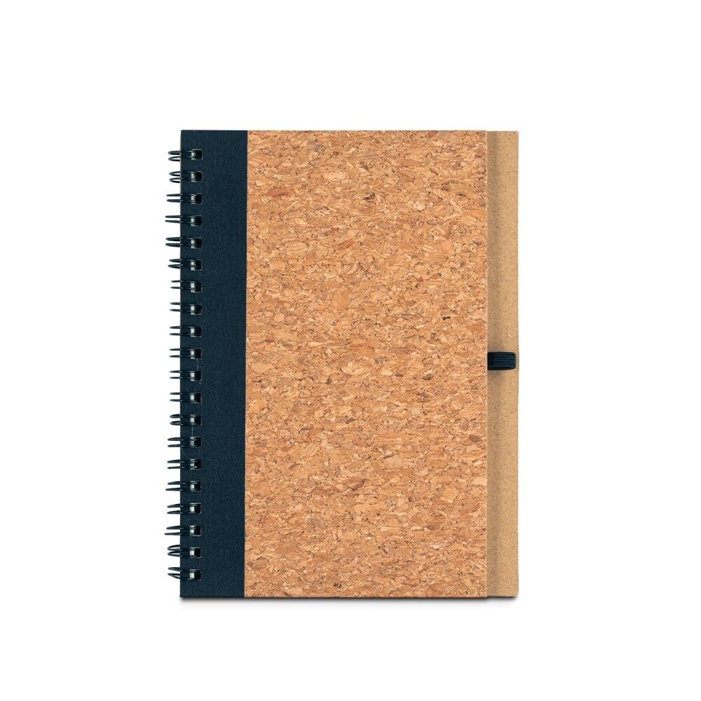 VICENTE B6-Notizbuch aus Kork und recyceltem Polyester (rPET) - schwarz-511