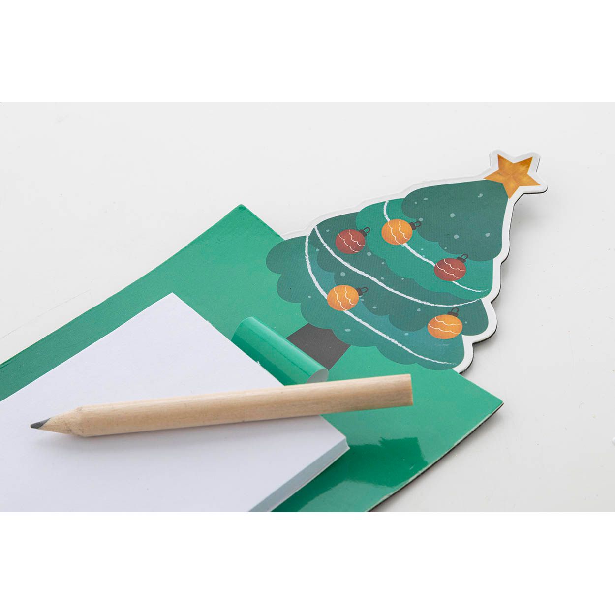 Julliste Magnetischer Notizblock Weihnachten, Weihnachtsbaum - grün-344