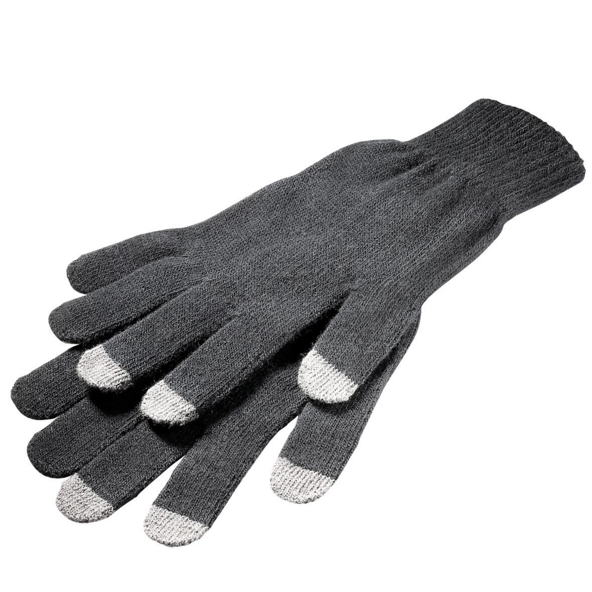Smartphone Handschuhe Touch - schwarz - grau-518