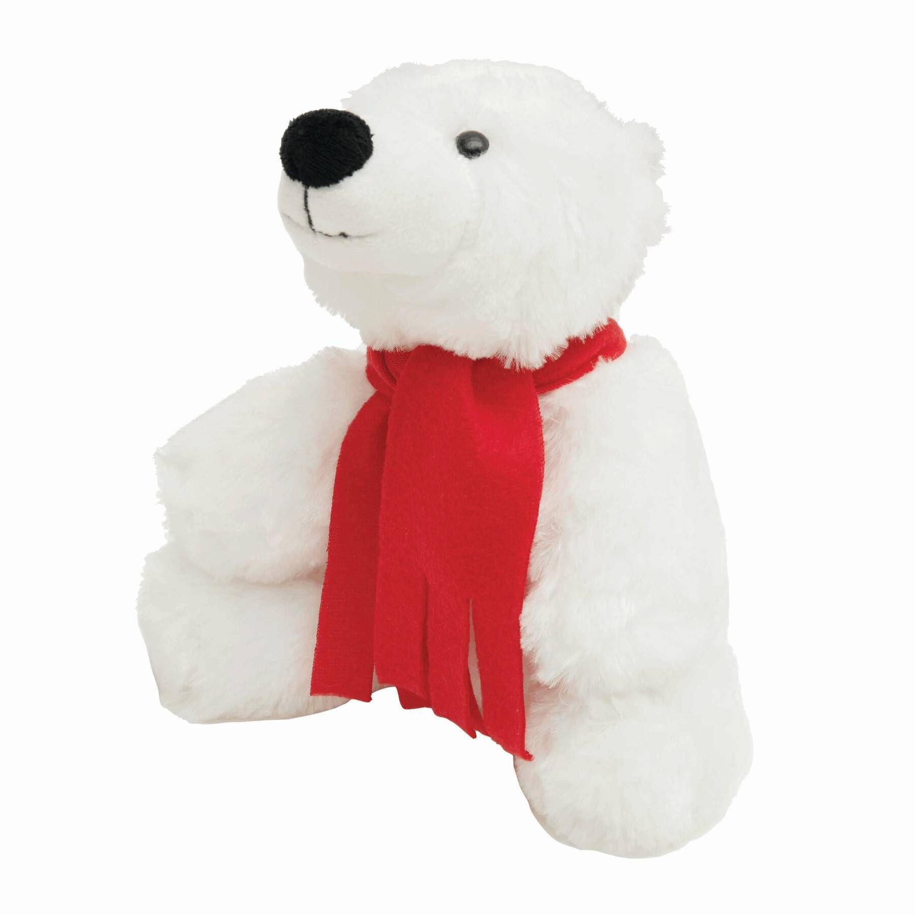 Plüsch-Eisbär LARS - rot - weiß-362