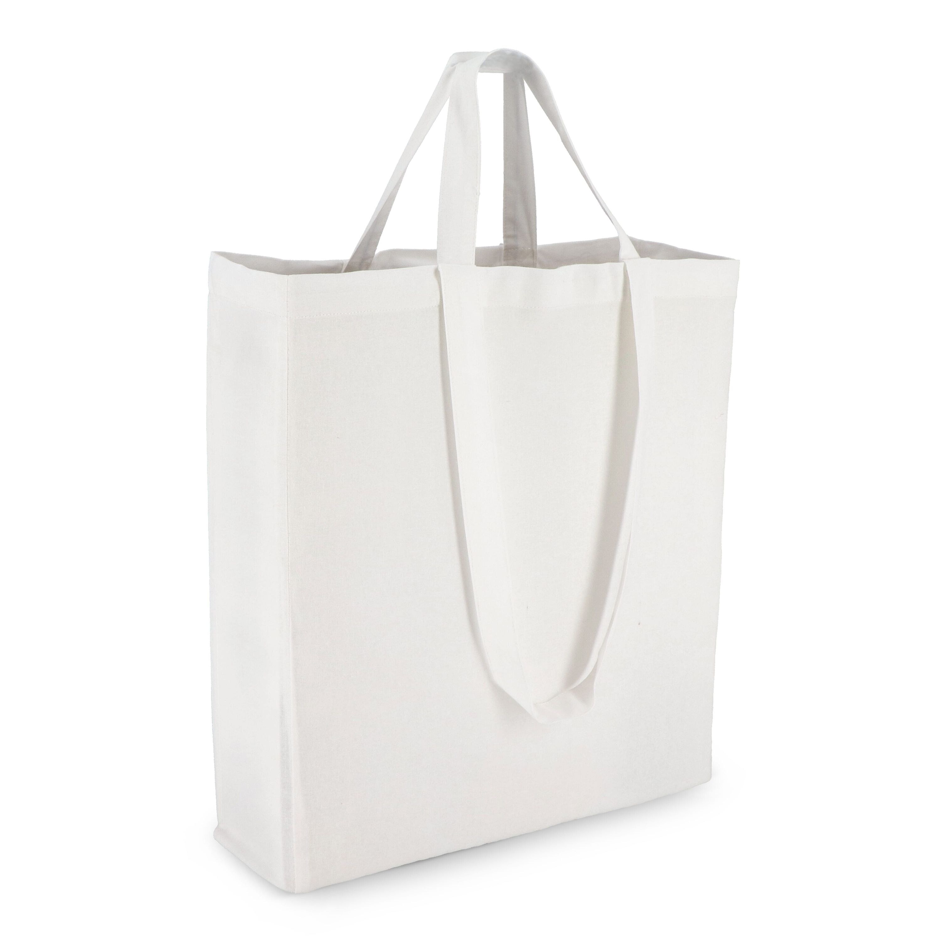 Tragetasche aus Baumwolle OEKO-TEX® 38 x 10 x 42cm 140g/m² - weiss-999