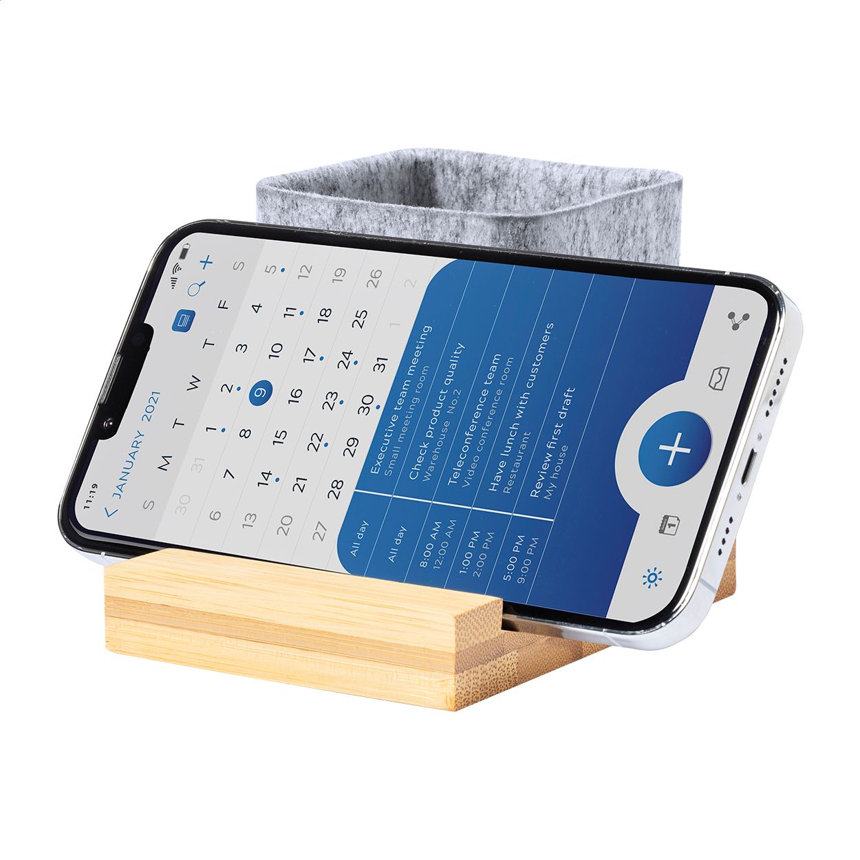 Schreibtisch-Organizer Firdex - natur - grau-583